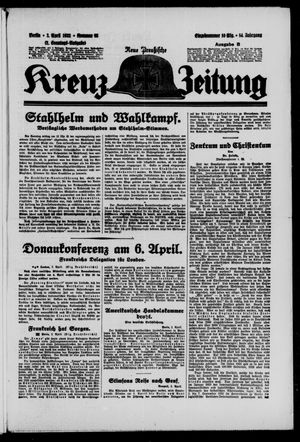Neue preussische Kreuz-Zeitung vom 03.04.1932
