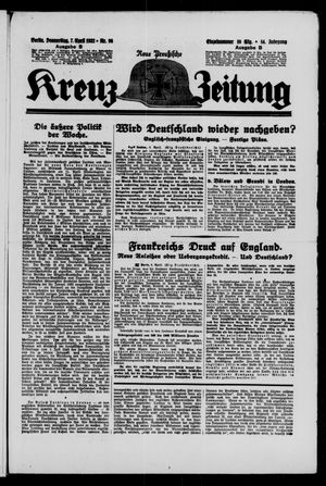 Neue preussische Kreuz-Zeitung vom 07.04.1932