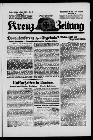 Neue preussische Kreuz-Zeitung vom 08.04.1932