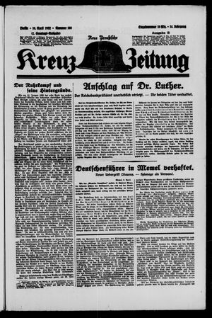 Neue preussische Kreuz-Zeitung on Apr 10, 1932