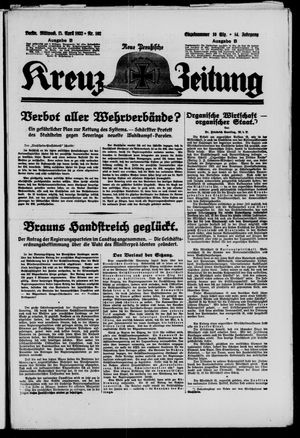 Neue preussische Kreuz-Zeitung vom 13.04.1932
