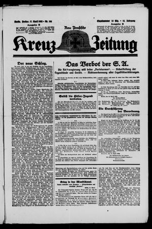 Neue preussische Kreuz-Zeitung vom 15.04.1932