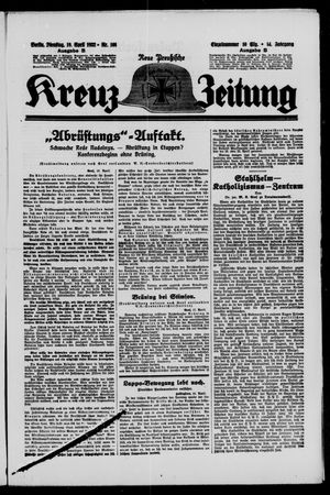Neue preussische Kreuz-Zeitung vom 19.04.1932