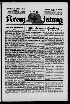 Neue preussische Kreuz-Zeitung vom 22.04.1932