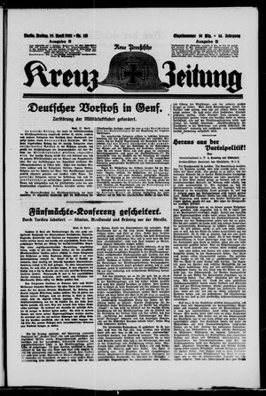 Neue preussische Kreuz-Zeitung vom 29.04.1932