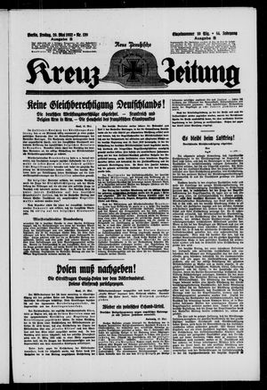 Neue preussische Kreuz-Zeitung vom 20.05.1932