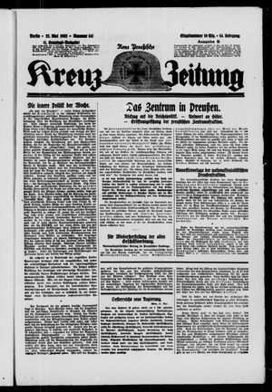Neue preussische Kreuz-Zeitung vom 22.05.1932