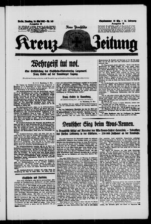 Neue preussische Kreuz-Zeitung vom 24.05.1932