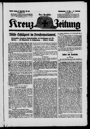 Neue preussische Kreuz-Zeitung vom 27.05.1932