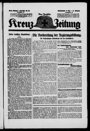 Neue preussische Kreuz-Zeitung vom 01.06.1932