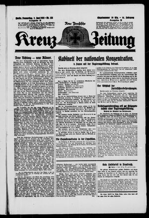 Neue preussische Kreuz-Zeitung vom 02.06.1932