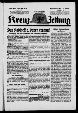 Neue preussische Kreuz-Zeitung vom 03.06.1932