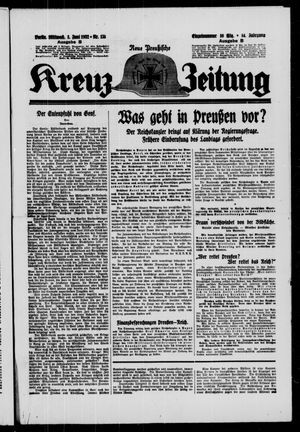 Neue preussische Kreuz-Zeitung vom 08.06.1932