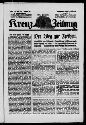 Neue preussische Kreuz-Zeitung vom 12.06.1932