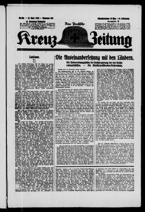 Neue preussische Kreuz-Zeitung vom 12.06.1932