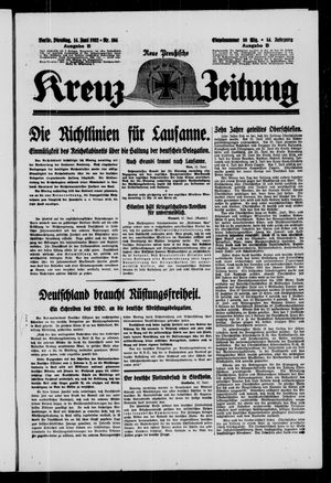 Neue preussische Kreuz-Zeitung vom 14.06.1932