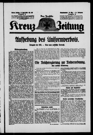 Neue preussische Kreuz-Zeitung vom 17.06.1932
