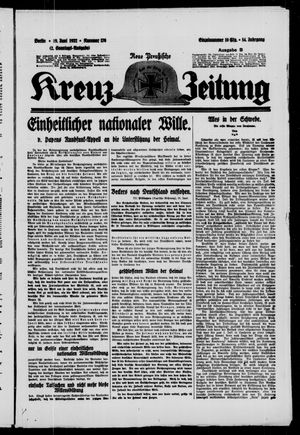 Neue preussische Kreuz-Zeitung vom 19.06.1932