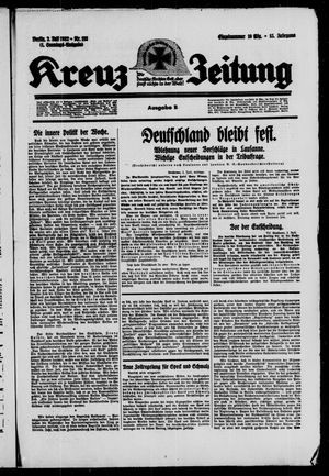 Kreuz-Zeitung vom 03.07.1932