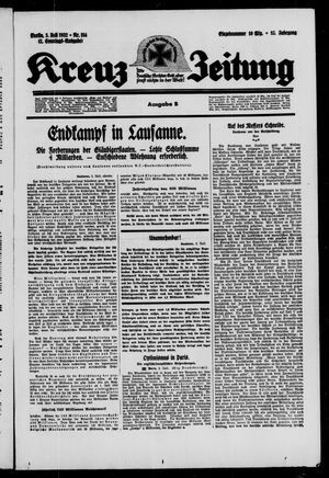 Kreuz-Zeitung vom 03.07.1932