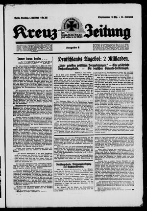 Kreuz-Zeitung vom 05.07.1932