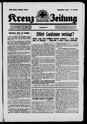 Kreuz-Zeitung vom 08.07.1932