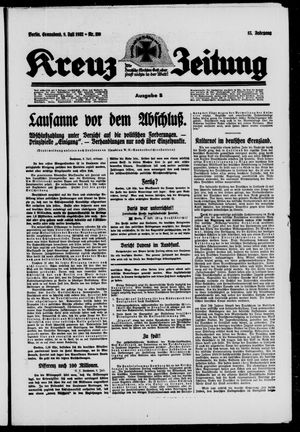 Kreuz-Zeitung vom 09.07.1932