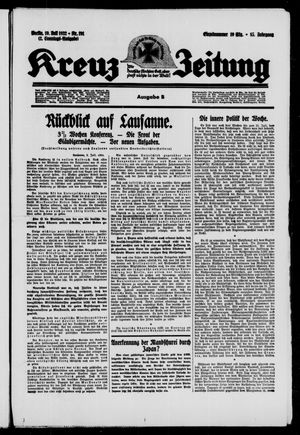 Kreuz-Zeitung vom 10.07.1932