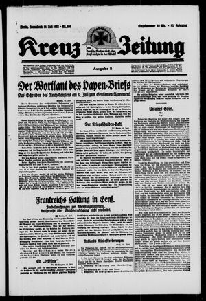 Kreuz-Zeitung vom 16.07.1932