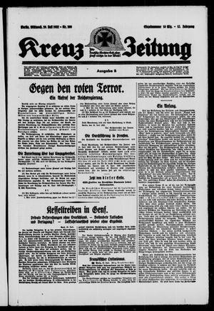 Kreuz-Zeitung vom 20.07.1932