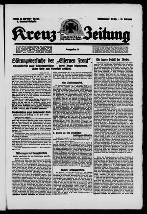 Kreuz-Zeitung vom 24.07.1932