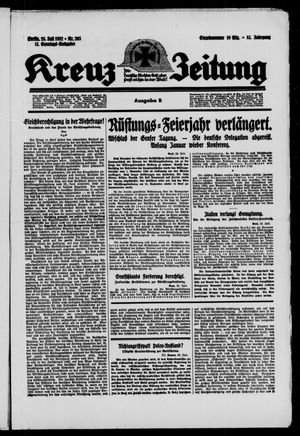 Kreuz-Zeitung vom 24.07.1932