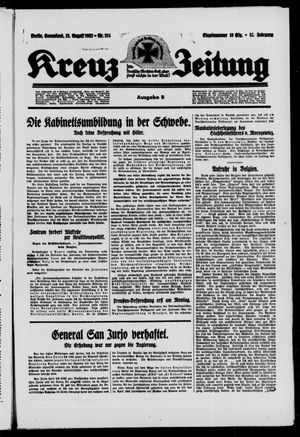 Kreuz-Zeitung vom 13.08.1932