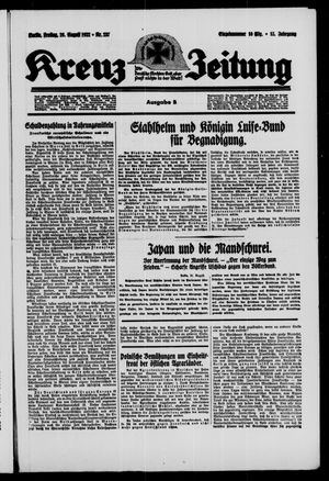 Kreuz-Zeitung vom 26.08.1932