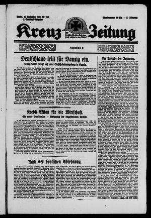 Kreuz-Zeitung on Sep 18, 1932