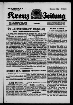 Kreuz-Zeitung on Sep 18, 1932