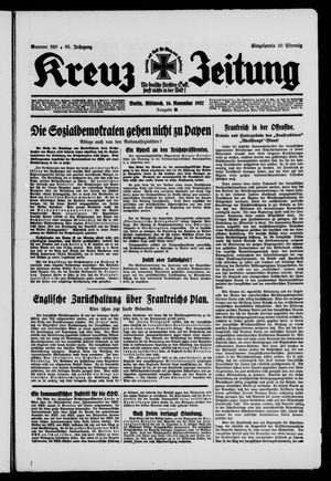 Kreuz-Zeitung on Nov 16, 1932