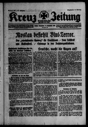Kreuz-Zeitung vom 19.11.1932