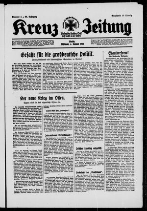 Kreuz-Zeitung vom 04.01.1933