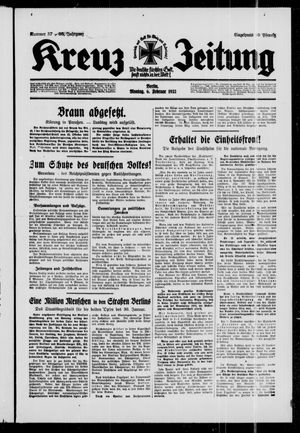 Kreuz-Zeitung vom 06.02.1933