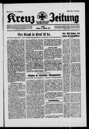 Kreuz-Zeitung vom 10.02.1933