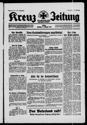 Kreuz-Zeitung vom 19.02.1933