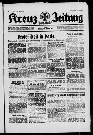 Kreuz-Zeitung vom 20.02.1933
