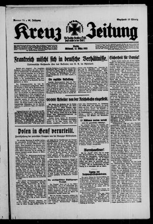 Kreuz-Zeitung vom 15.03.1933