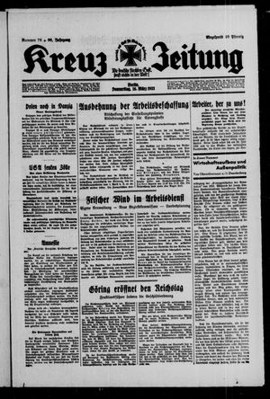 Kreuz-Zeitung vom 16.03.1933