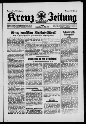 Kreuz-Zeitung vom 23.03.1933