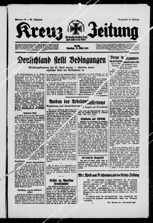 Kreuz-Zeitung vom 28.03.1933