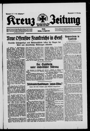 Kreuz-Zeitung vom 28.04.1933
