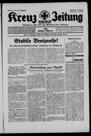 Kreuz-Zeitung vom 02.02.1935