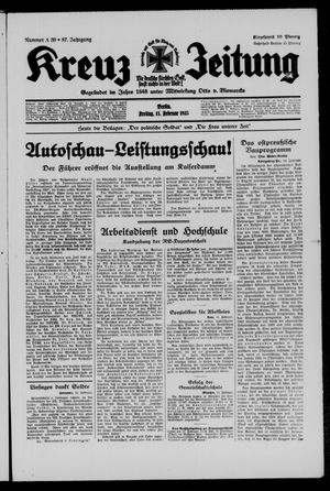 Kreuz-Zeitung vom 15.02.1935